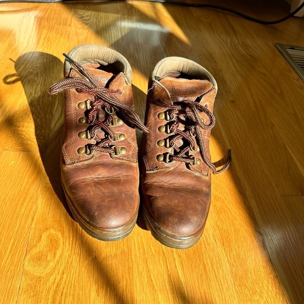 Timberland Ankle Boots Lace-up Hiking size US 8M Vintage Rugged Gorpecore shoes  - Picture 2 of 12